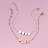 Love Heart Alloy Bracelet Feminine Charm Accessories Jewelry