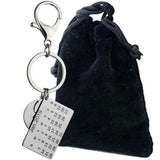 FLYANGEL Love You Engraved Date Keychain Couples Anniversary Keyring