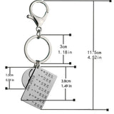 FLYANGEL Love You Engraved Date Keychain Couples Anniversary Keyring