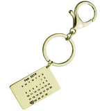 FLYANGEL Love You Engraved Date Keychain Couples Anniversary Keyring