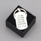 FLYANGEL 10-Year Anniversary Keychain Box for Couples