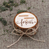 Personalized Wood Ring Box Wedding Jewelry Storage