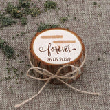 Personalized Wood Ring Box Wedding Jewelry Storage