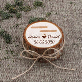 Personalized Wood Ring Box Wedding Jewelry Storage