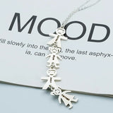 Personalized Kids Boy and Girl Pendant Charm Necklace for Mother