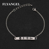 Custom Music Code Bracelet Stainless Steel Engraved Bangle