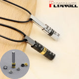 Personalized Stainless Steel Bead Charms Necklace for Men