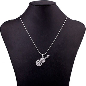 Crystal Violin Wedding Jewelry Set