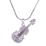 Crystal Violin Wedding Jewelry Set