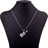 Crystal Violin Wedding Jewelry Set