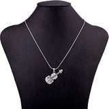 Crystal Violin Wedding Jewelry Set