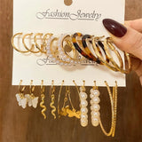 Bohemian Snake Butterfly Earrings Set