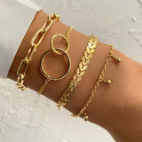 Metal Bangle Bracelet Chain OT Link Bracelet Gift