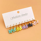 Acrylic Butterfly Shape Drop Earrings Sweet Jewelry for Women