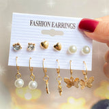 Acrylic Butterfly Shape Drop Earrings Sweet Jewelry for Women