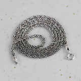 2.3mm Rope Chain 925 Silver Women Necklaces for Jewelry Making