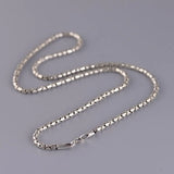 2mm Chain 925 Silver Fine Original S925 Silver Women Necklaces