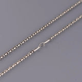 2mm Chain 925 Silver Fine Original S925 Silver Women Necklaces
