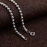 925 Silver Ball Chain Necklace 45-86cm Long