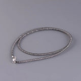 3mm Zircon Chain Necklaces 925 Silver Women Necklace for Jewelry Making