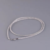 3mm Zircon Chain Necklaces 925 Silver Women Necklace for Jewelry Making