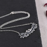 925 Silver Necklace Women Flower Bird Pendant