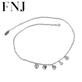 925 Silver Heart Charms Chokers Necklace