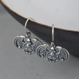 925 Silver Bat Earrings Women Jewelry S925 Sterling Drop Animal Vintage