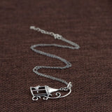 925 Silver Birdcage Pendant Necklace Women