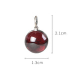 925 Silver Butterfly Pendant S925 Silver Pendants Women Red Zircon