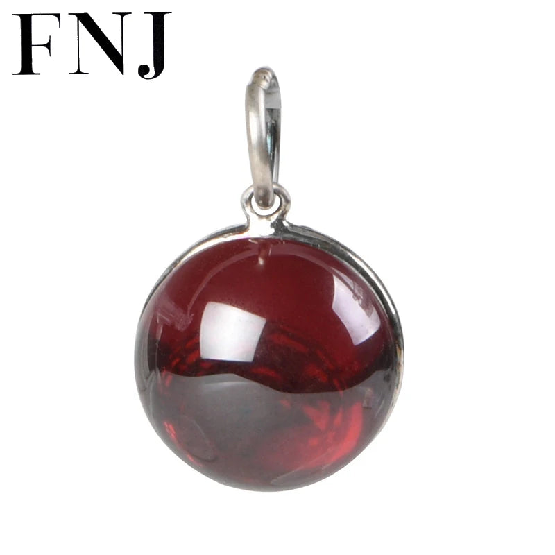 925 Silver Butterfly Pendant S925 Silver Pendants Women Red Zircon