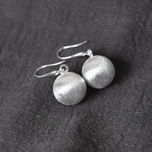 925 Silver Earrings Ball Original S925 Sterling Silver Drop Earrings