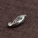925 Silver Fish Pendant Flower S925 Solid Thai Silver Pendants