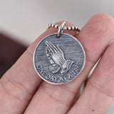 925 Silver Hands Pendant for Jewelry Making Women