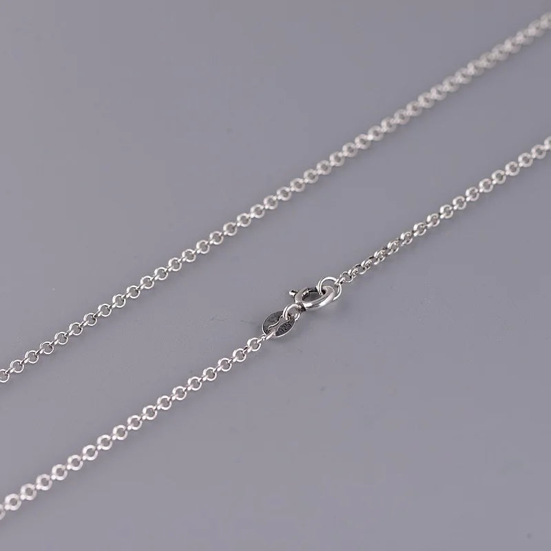 925 Silver O-Chain 2mm Vintage Necklace Men Women