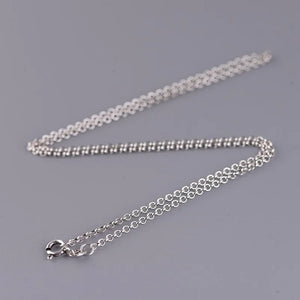 925 Silver O-Chain 2mm Vintage Necklace Men Women