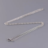 925 Silver O-Chain 2mm Vintage Necklace Men Women