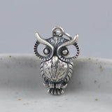 925 Silver Owl Pendant for Jewelry Making Women Animal