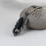 925 Silver Pendant Agate Pure S925 Sterling Silver Pendants