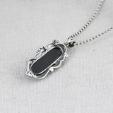 925 Silver Pendant Agate Pure S925 Sterling Silver Pendants