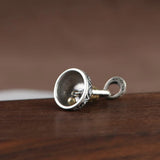 925 Silver Pendant Buddha Bell S925 Silver Pendants for Jewelry Making