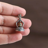 925 Silver Pendant Buddha Bell S925 Silver Pendants for Jewelry Making