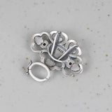 925 Silver Pendant Flower Fan S925 Silver Pendants Women Natural Lapis Red Agate