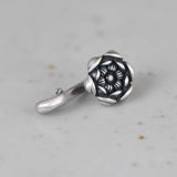 925 Silver Pendant Flower Pure S925 Silver Pendants for Women