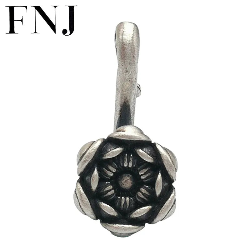 925 Silver Pendant Flower Pure S925 Silver Pendants for Women
