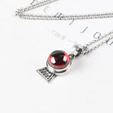 925 Silver Pendant Red Zircon Ball for Jewelry Making