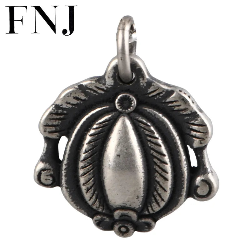 925 Silver Pendant Vintage Lantern Pure S925 Silver Pendants