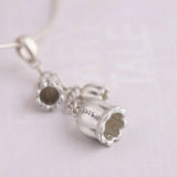 925 Silver Tassel Bell Pendant for Women