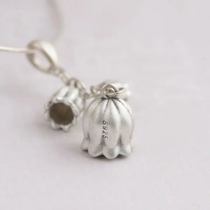 925 Silver Tassel Bell Pendant for Women