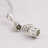 925 Silver Tassel Bell Pendant for Women